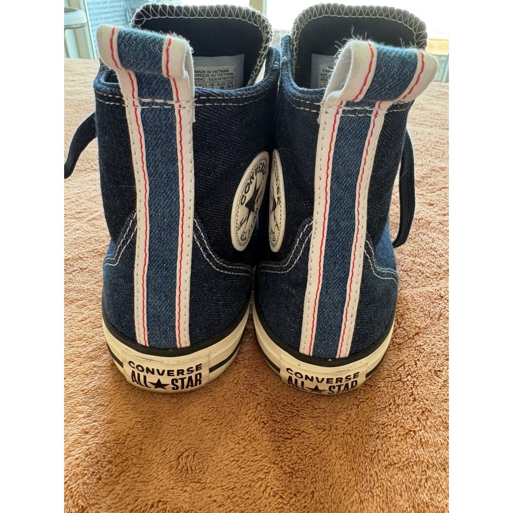 Converse Chuck Taylor All Star High Top Denim Blue Mens 6 Sneakers - Picture 2 of 5